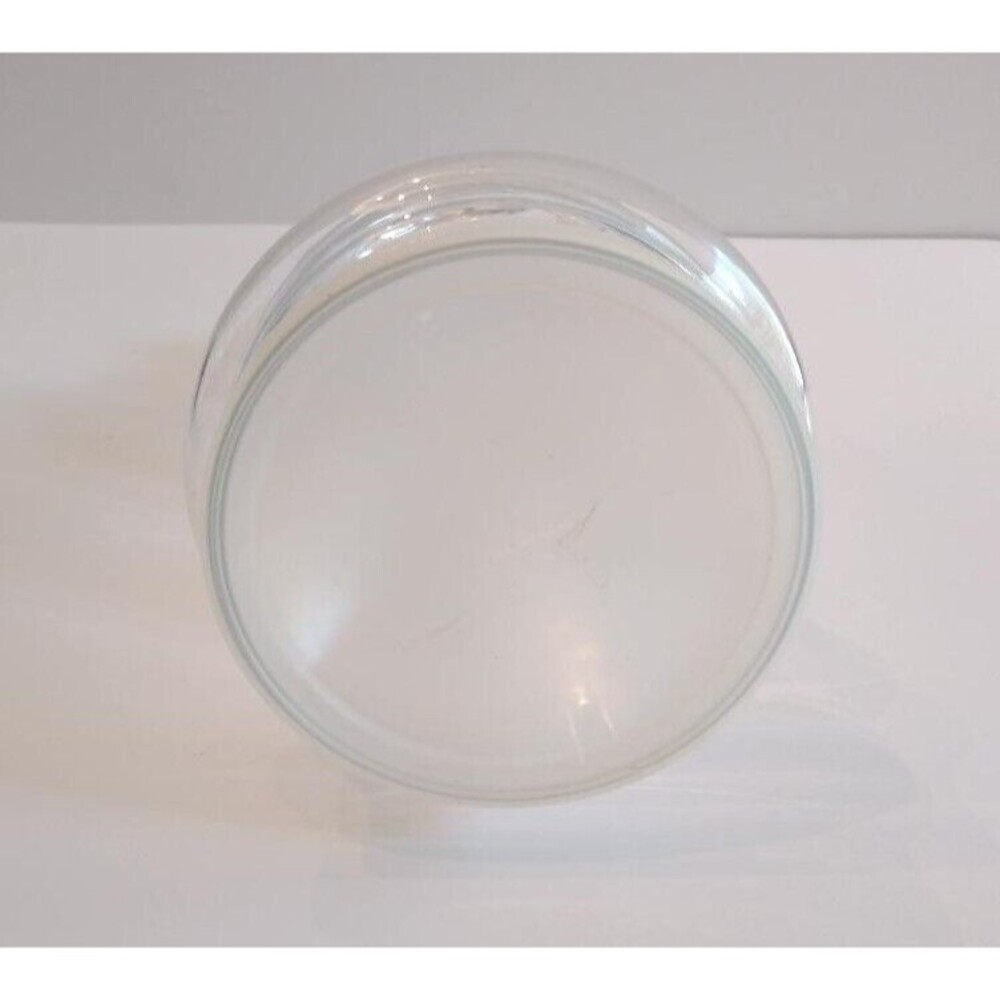 Vintage Clear Glass Christmas Tree Apothecary Jar Plastic Lid Base - Picture 4 of 7